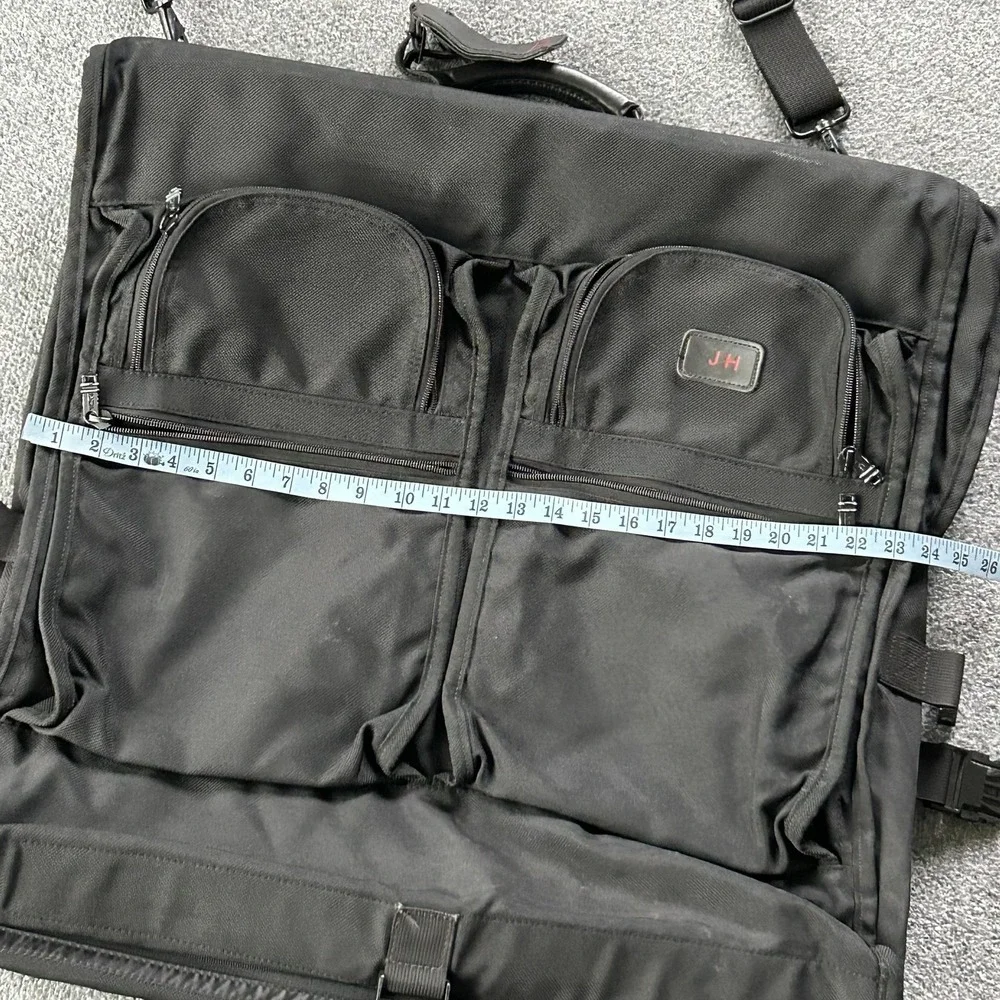 Tumi Garment Bag Black Ballistic Nylon Travel Suit Carrier Soft Case Luggage